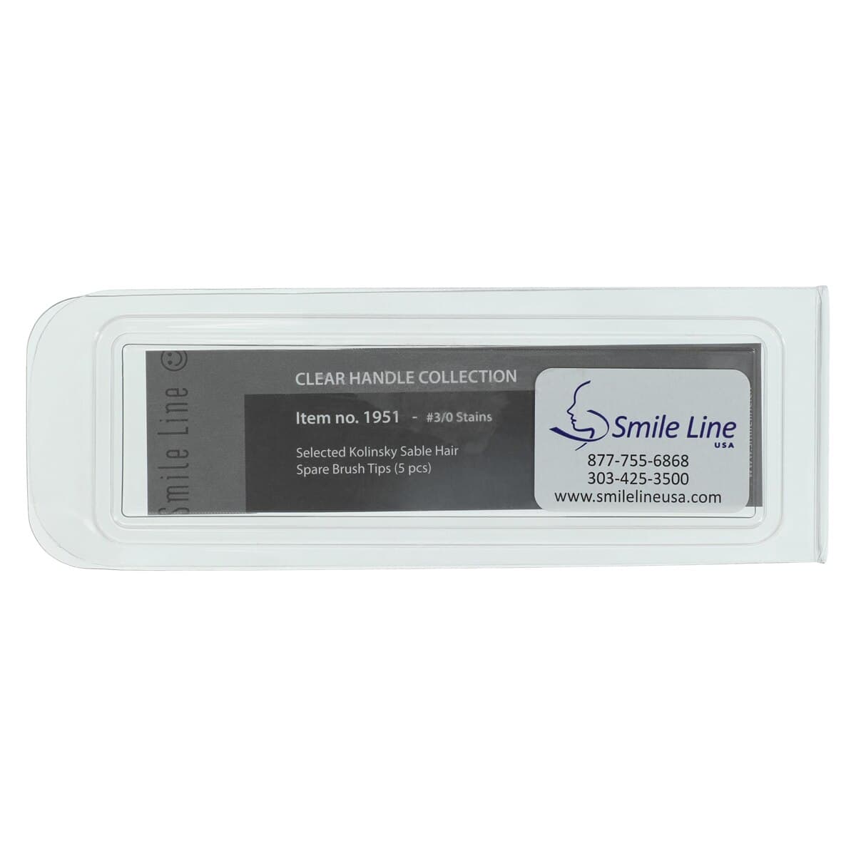 Smile Line USA Ceramist Brush Tip Refill #000, Clear Handle Spare Tips, 5/Package thumbnail 5