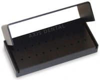Kerr AXIS Bur Block 20 FG Black Anodized Aluminum, AB400-1B - Black Bur Block AB400 Series - Image 1