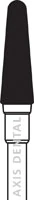 NTI® Universal Cutter - Regular Straight Cut, Round End Taper, HP Shank, Blue, #UC079-045 - NTI&reg; Universal Cutters - Regular - #079-045 - Image 1