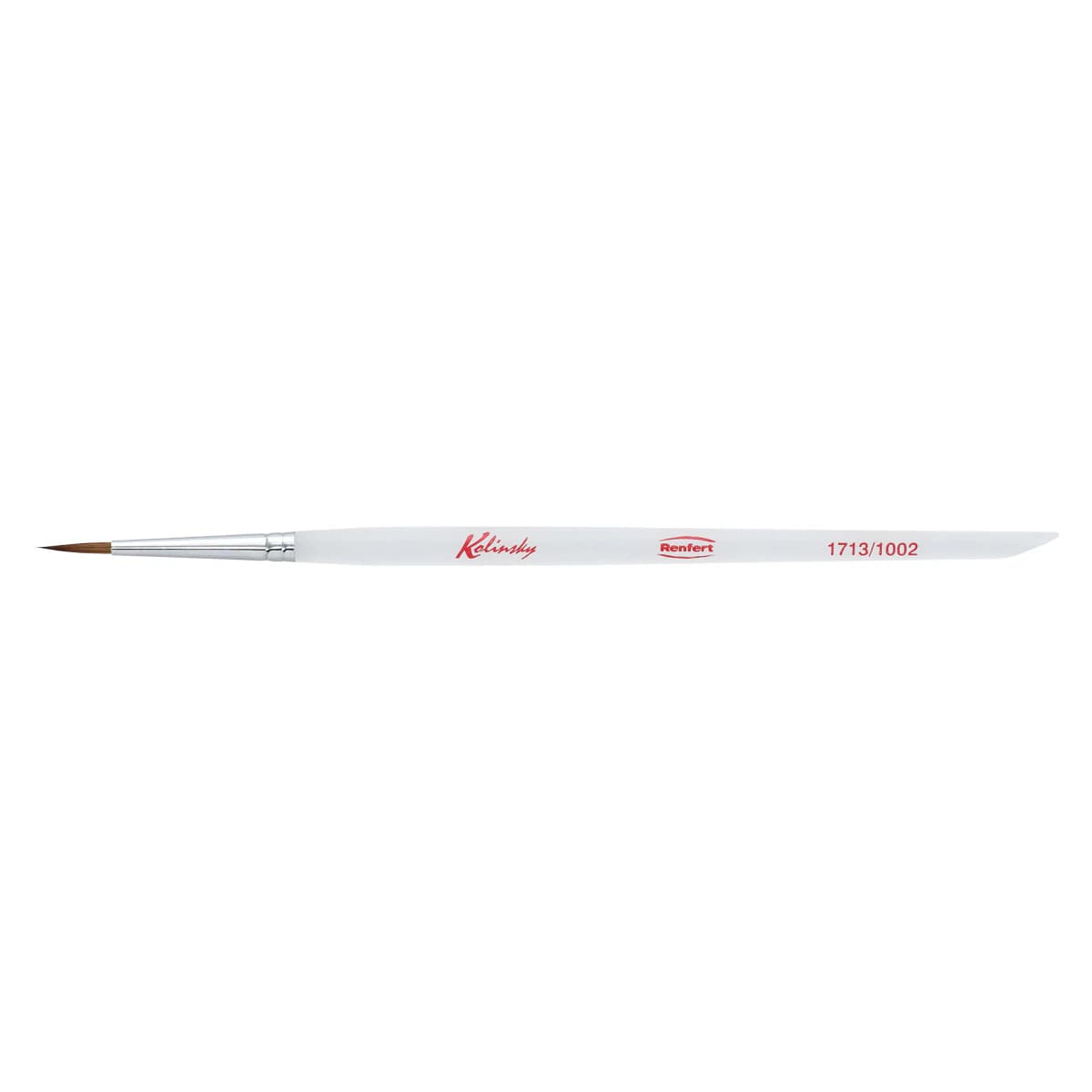 Renfert Kolinsky Ceramist Brush, Size 2, Natural Sable Bristle, 2/Pack, 17131002 - #2 Kolinsky Natural Sable Bristle Brush Pack of 2 - Image 1