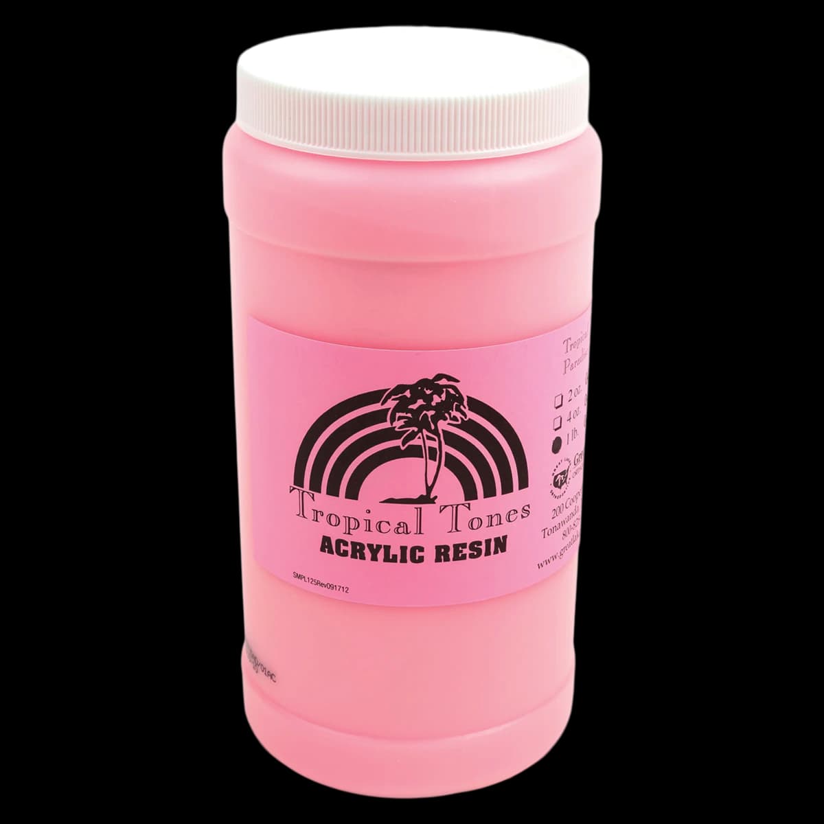 Tropical Tones Polymer Orthodontic Resin Acrylic, Paradise Pink, 1 Lb/Each - Tropical Tones Polymer - Image 1