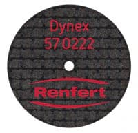 Renfert Dynex Separating Disc, 0.2 x 22mm, Glass Fiber Reinforced, Precious Metal, Pack of 20 - Dynex Separating Disc 0.2 x 22mm - Image 1