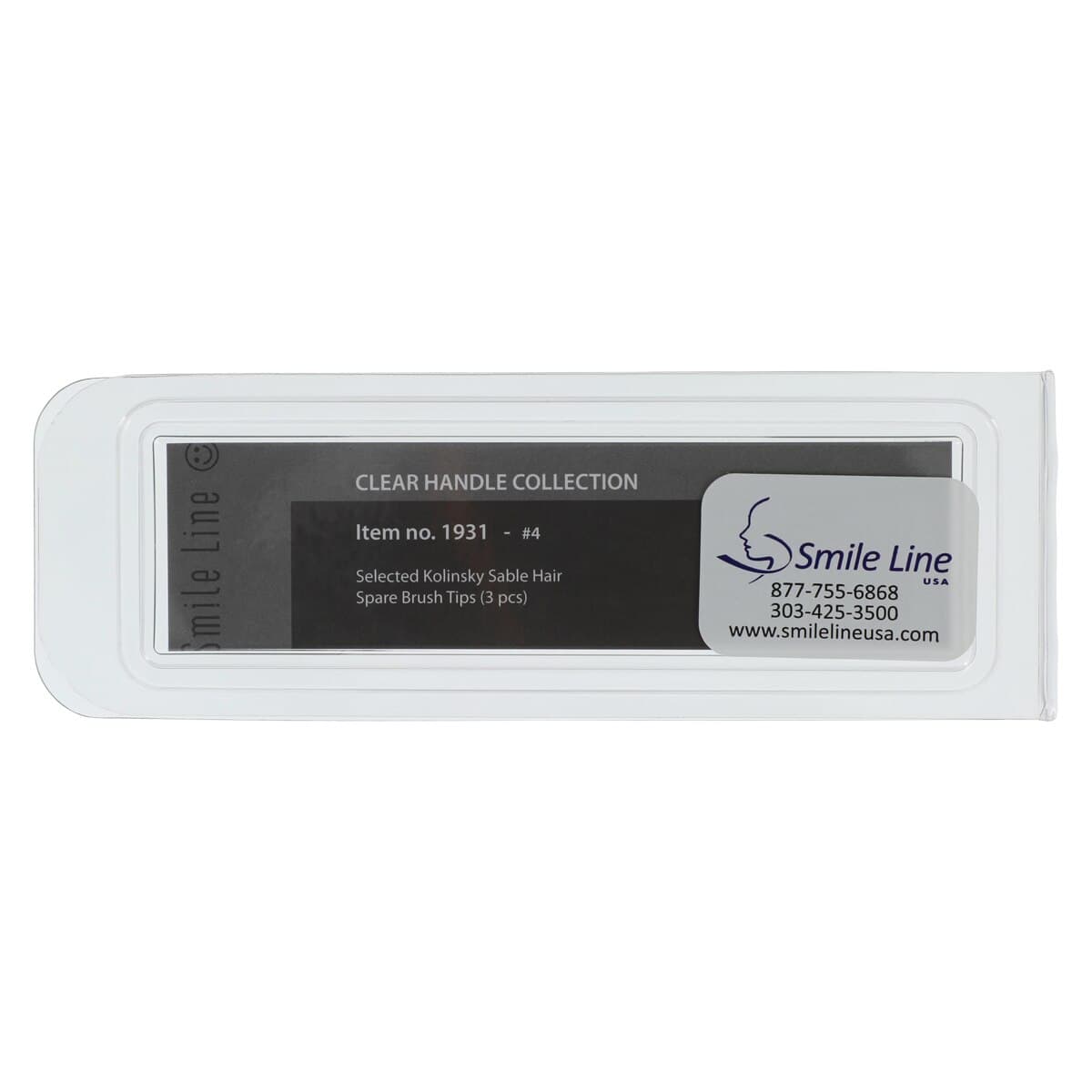 Smile Line USA Ceramist Brush Tip Refill #4, Clear Handle Spare Tips, 3/Package thumbnail 5