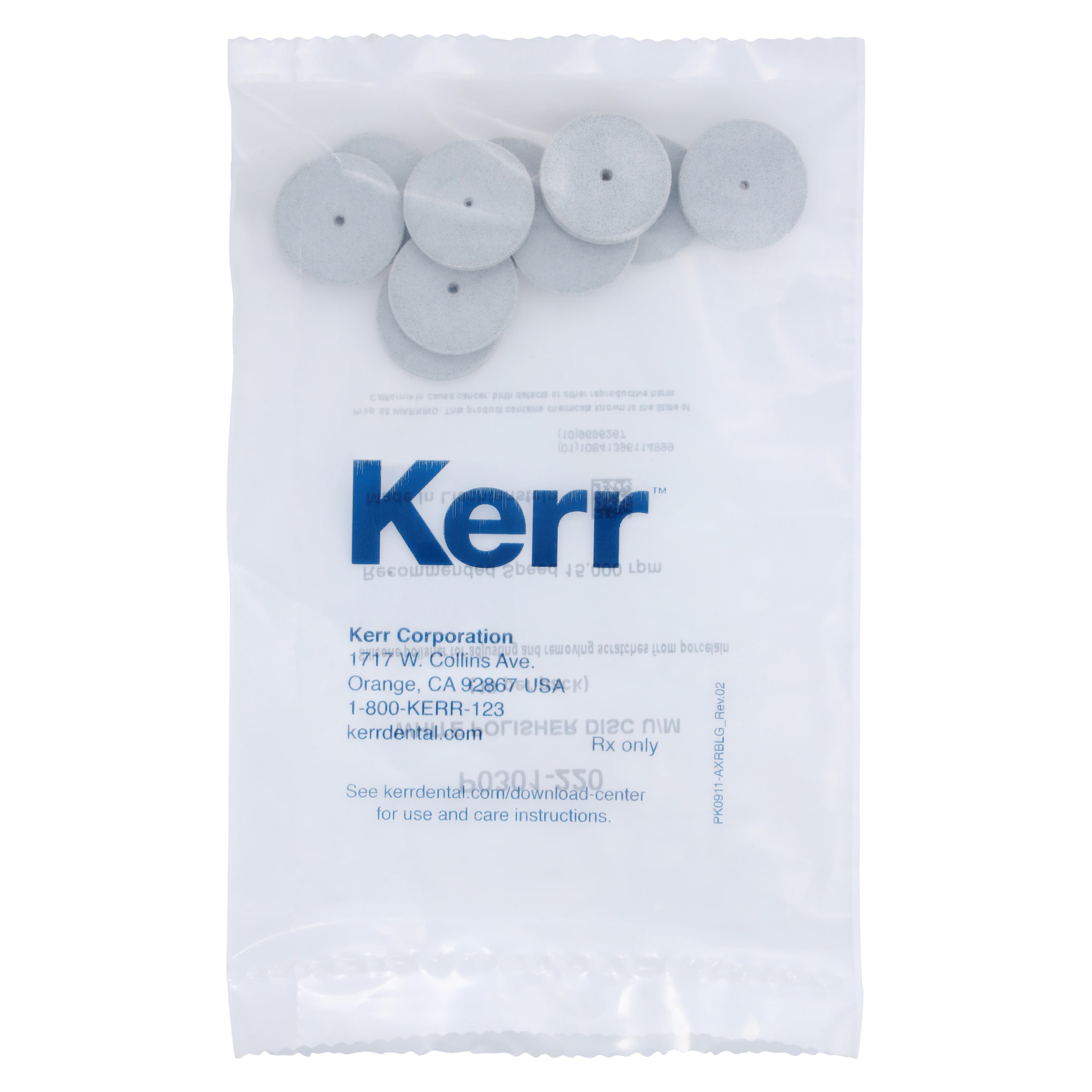 NTI Silicone Polishers, Unmounted, Large Disc, #220, 22 mm, White, 10/Pk, P0301-220 - NTI&reg; Silicone Polishers - UM - White Large Disc #220 - Image 1
