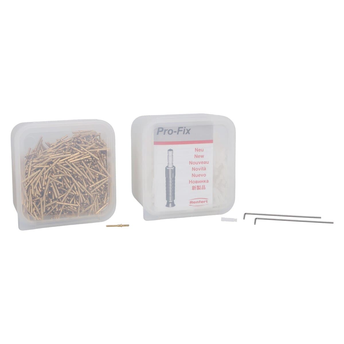 Renfert Pro-Fix Model Pin with Sleeve, 1 mm, 1000/Box thumbnail 2