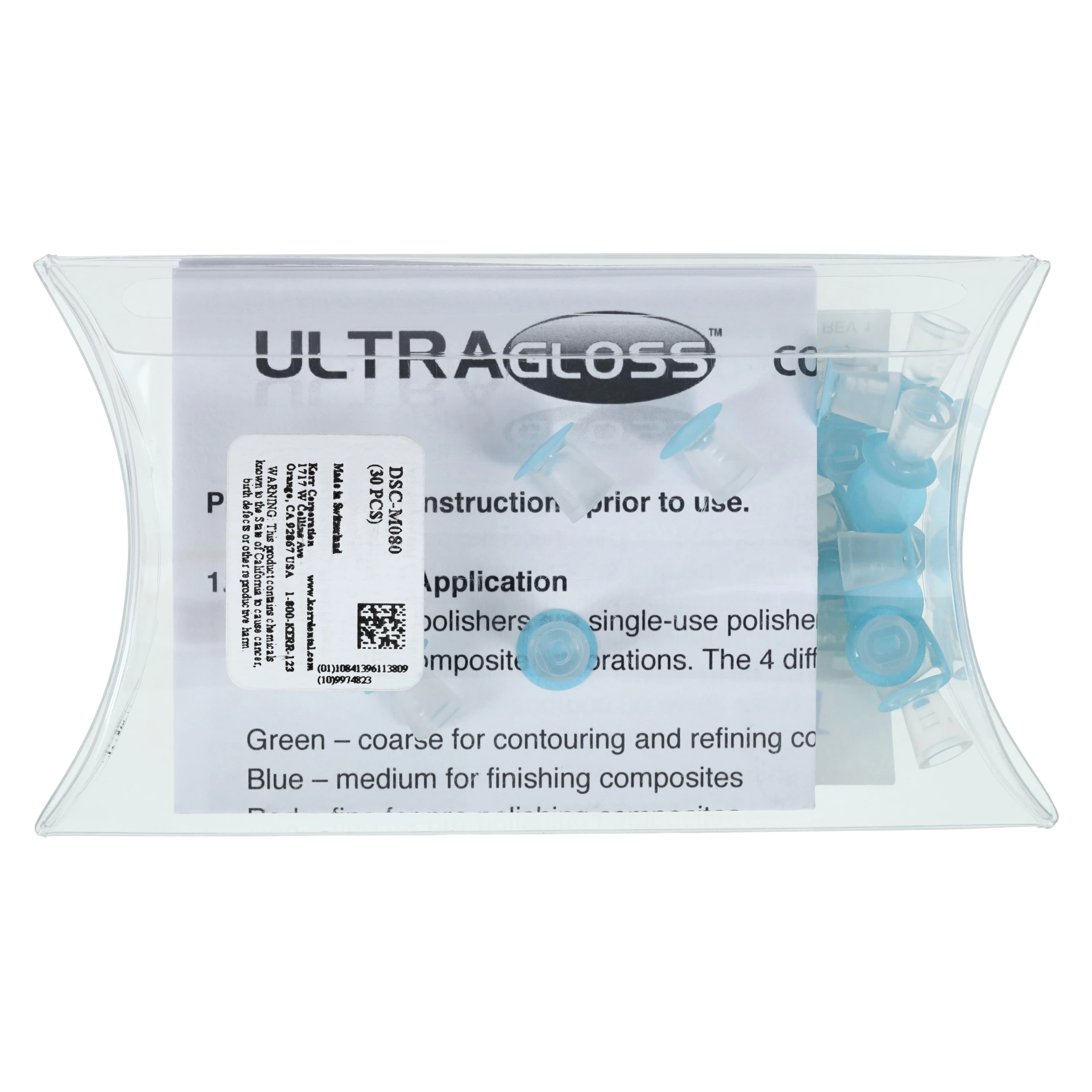 UltraGloss Composite Polishing Discs, Medium Grit, Double-Sided, Small (8 mm), Blue, 30/Pkg, DSC-M080 thumbnail 4