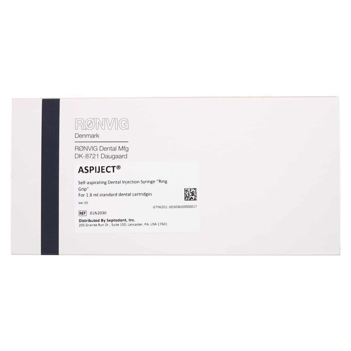 Septodont Aspiject Self-Aspirating Syringe, Thumb Ring, Stainless Steel, 01-N2030 thumbnail 5