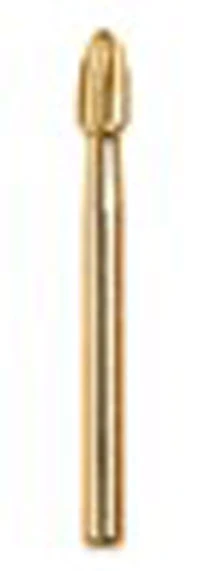 NTI® Trimming & Finishing Carbide Bur, 12-Fluted, FG, Football Shape, #H7406-MW, 1.8 mm Diameter, 5/Pkg - NTI® Trimming & Finishing Carbides – 12 Fluted, FG, OA Series: Football, 5/Pkg - Size #H7406-MW, 1.8 mm Diameter - Image 1