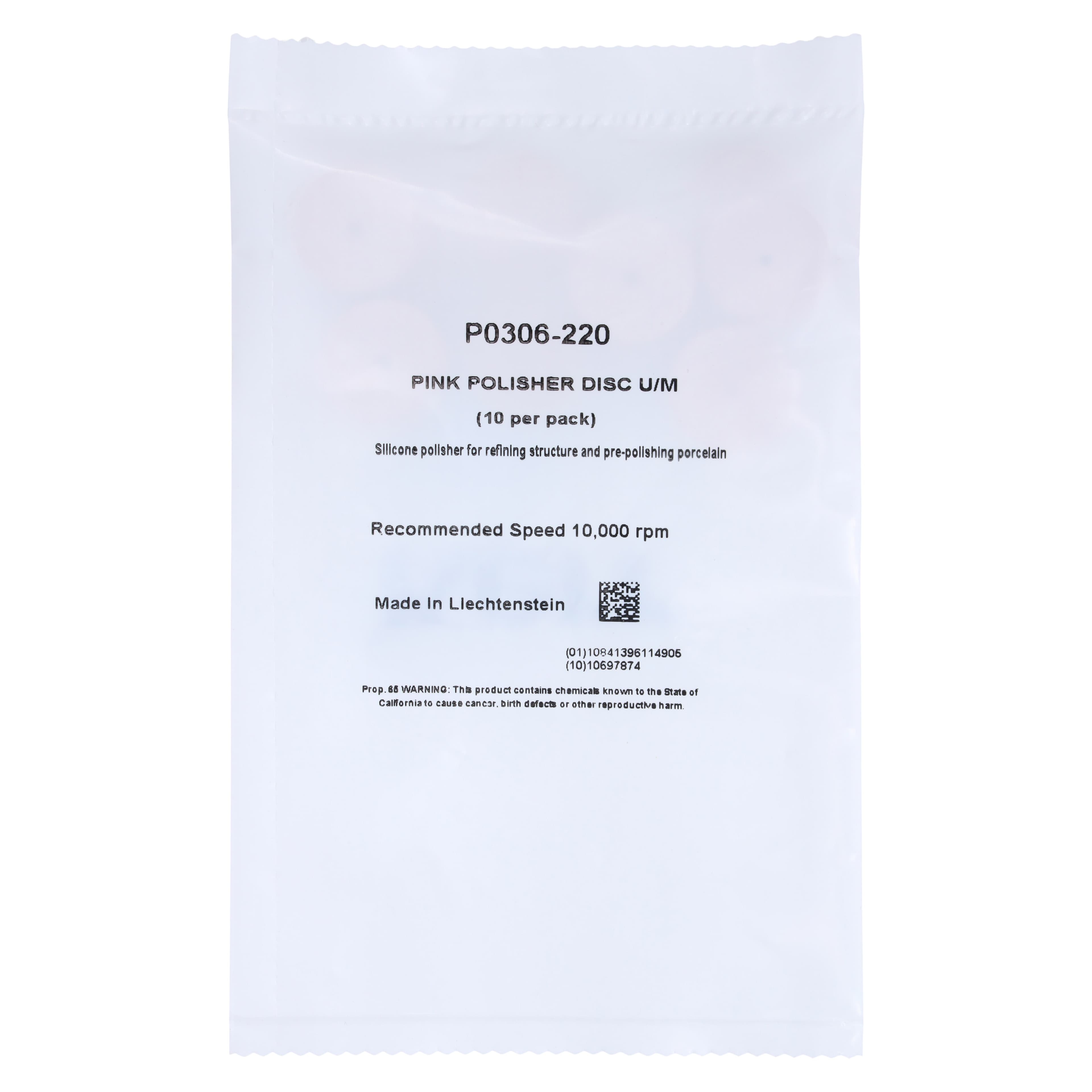 NTI Silicone Polishers, Unmounted, Large Disc, #220, 22 mm, Pink, 10/Pk, P0306-220 thumbnail 2