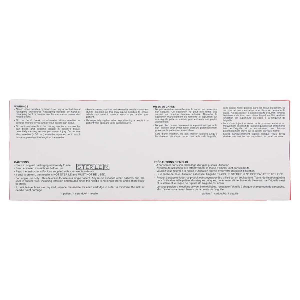 Septoject Evolution Dental Infiltration Needles, 30 Gauge, Short, 25 mm, Plastic Hub, 100/Box, 01-N1630 thumbnail 8