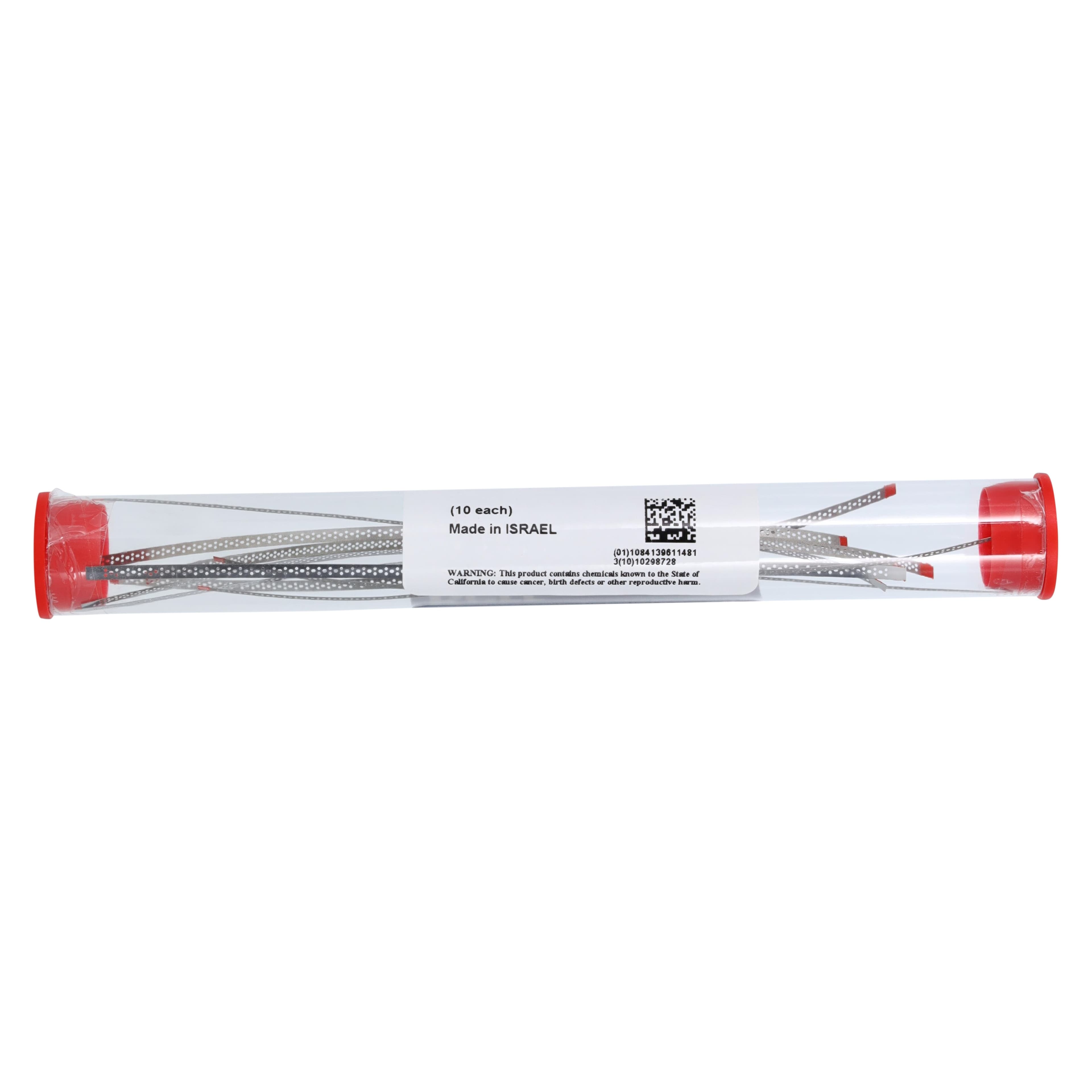 NTI Perforated Diamond Finishing Strips, Fine (Red), 2.5 mm Wide, 0.10 mm Thick, 150 mm Long, 10/Pkg, FSP2-F thumbnail 5