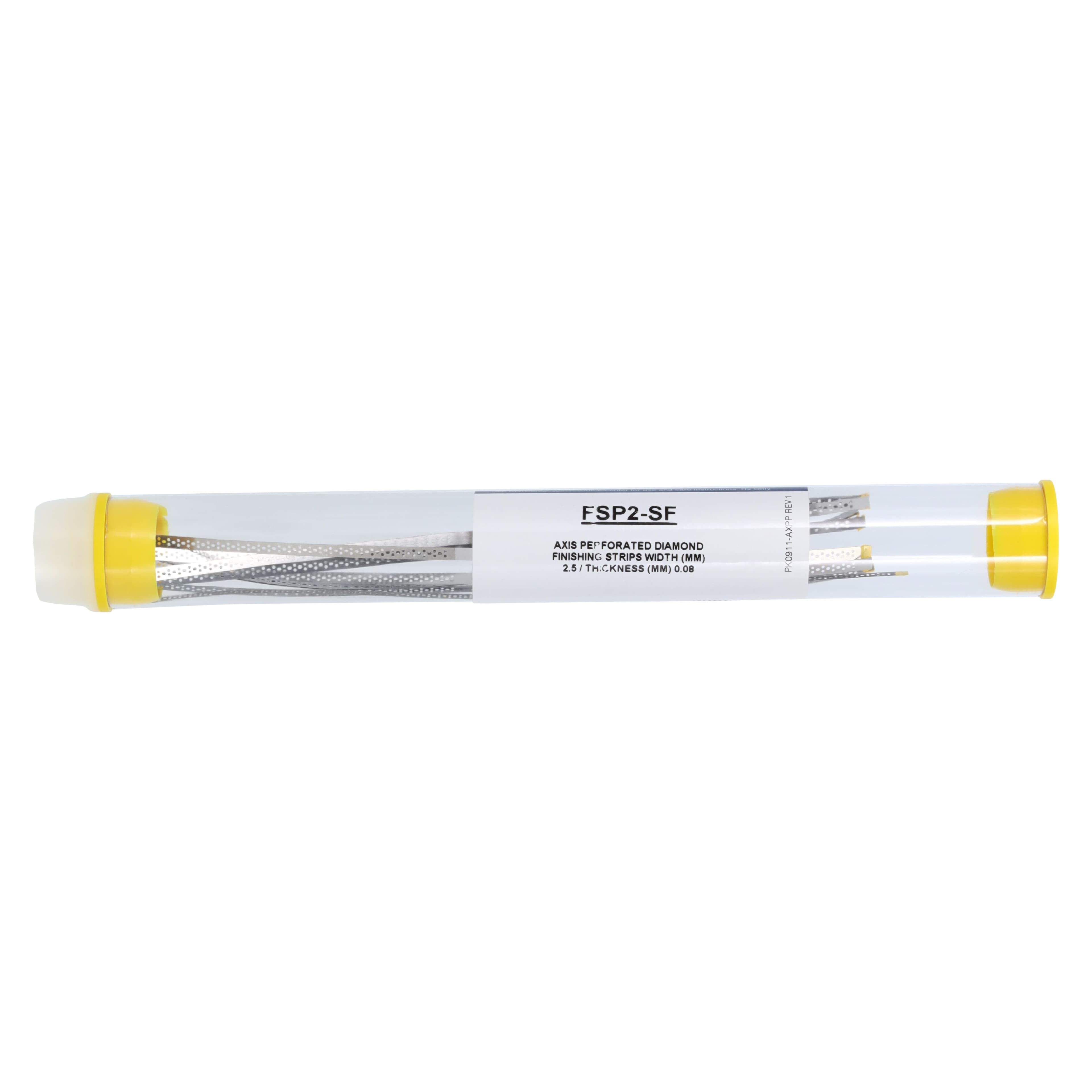 NTI Perforated Diamond Finishing Strips, Narrow, 2.5 mm, Superfine (Yellow), 10/Pk, FSP2-SF thumbnail 4