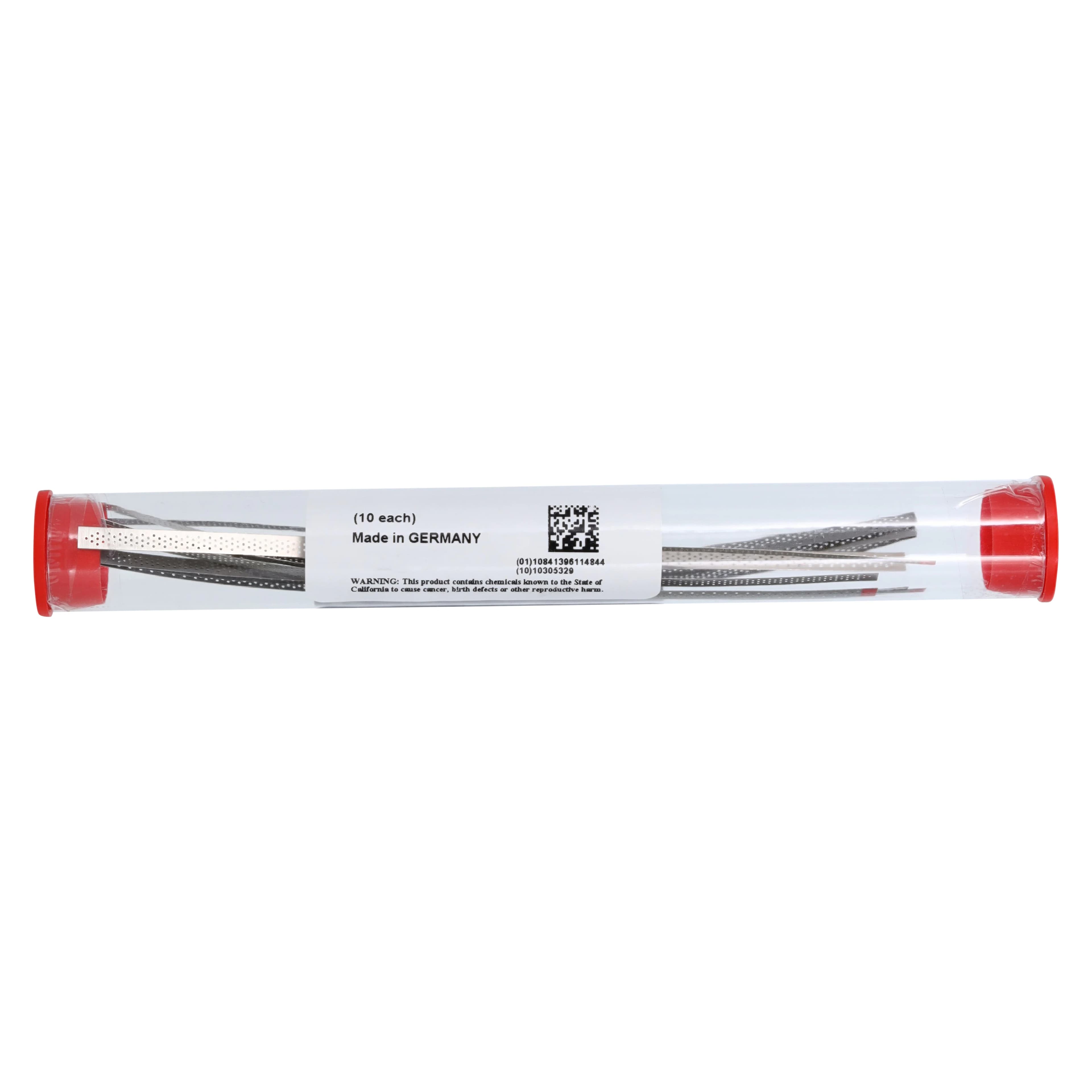 NTI Perforated Diamond Finishing Strips, Fine (Red), 4.0 mm Wide, 0.10 mm Thick, 150 mm Long, 10/Pkg, FSP4-F thumbnail 5