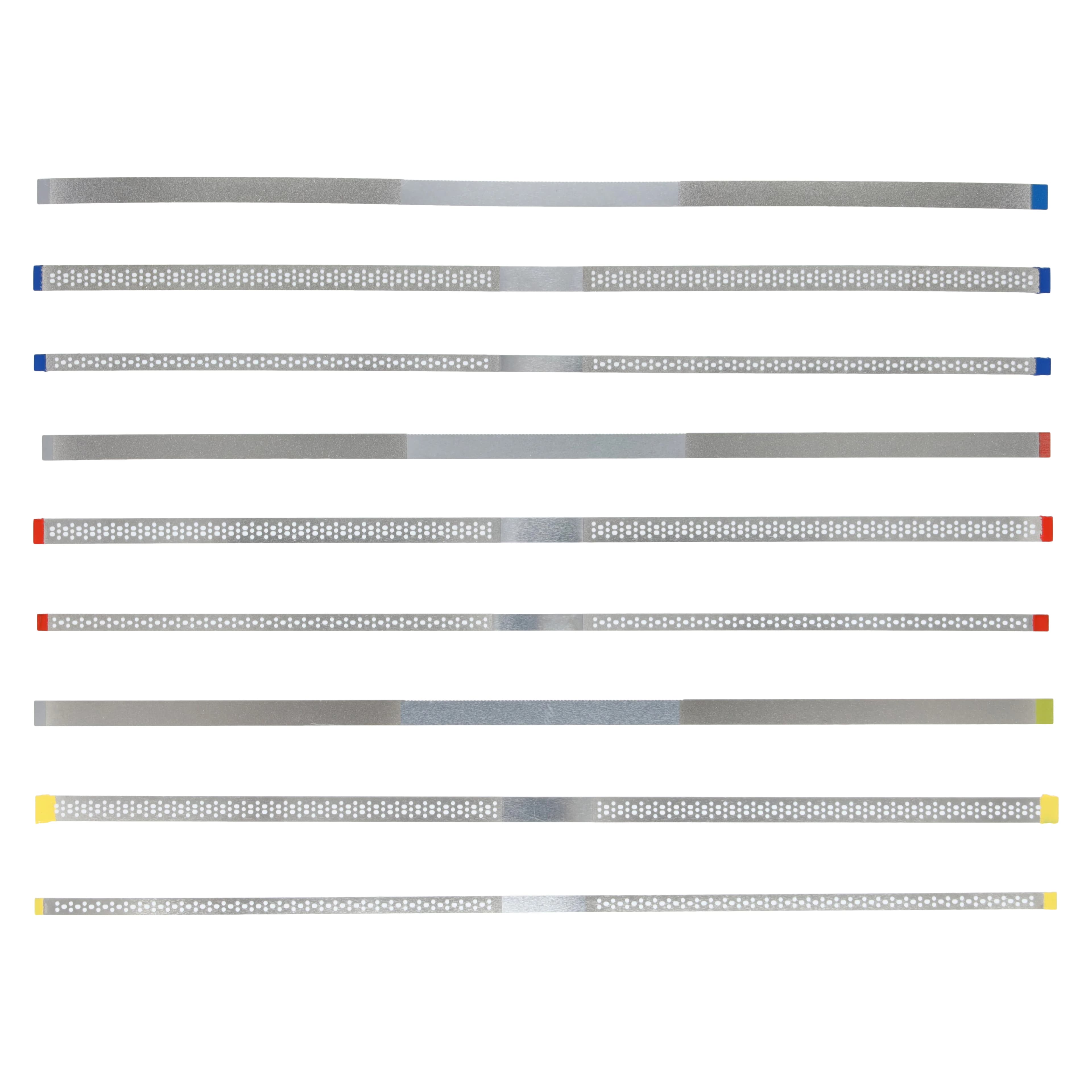 NTI Perforated Diamond Finishing Strips Assorted Pack, 10/Pk, FSP42-SFMX thumbnail 3