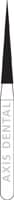 NTI Diamond Bur, FG, Needle, # M859, 1.4 mm, Medium Grit, Gray Ring, 5/Pk, M859-014 - NTI Diamond Burs, FG, Needle, # M859, 1.4 mm, Medium, Gray, 5/Pk, M859-014 - Image 1