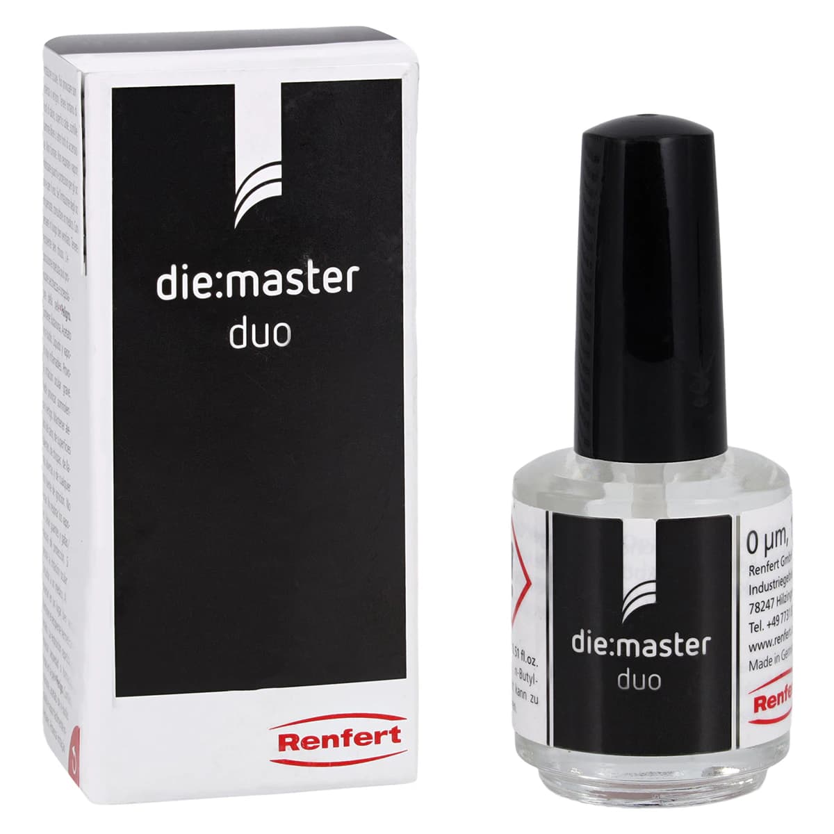 Renfert Die-Master Duo Hardener Sealer, 15 mL (1 oz) Bottle - DIE:MASTER DUO HARDENER SEALER 1 OZ - Image 1
