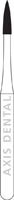 NTI Diamond Bur FG Medium Flame #889-010 (M889-010), 5/Pack - NTI&reg; FG Diamonds - Medium - #889-010 (4.0) - Image 1