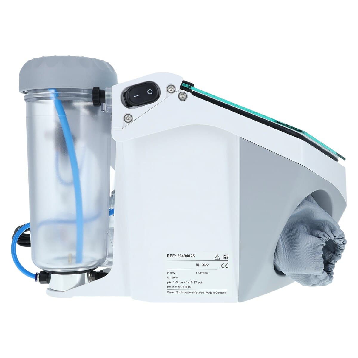 Renfert Basic Eco Sandblaster 25-70/70-250 120V, Compact Microblaster with LED Lighting, 29494025 thumbnail 5