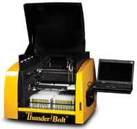 ThunderBolt ELISA+CLIA Analyzer (Gold Standard Diagnostics) with PC, Monitor, Incubator, Shaker, Sample Racks, Reagent Adapters, and Bottle Kit - ThunderBolt ELISA+CLIA Analyzr - Image 1