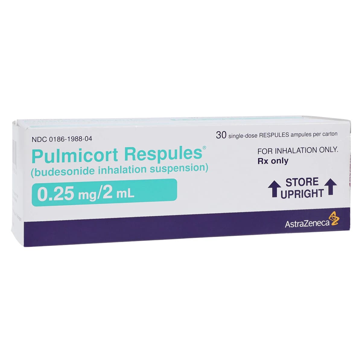 Pulmicort (Budesonide) Inhalation Suspension, 0.25 mg/2 mL Ampules, 30/Package - Pulmicort Inhal Susp 2ml - Image 1