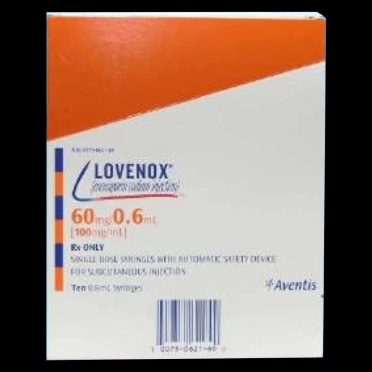 Lovenox (Enoxaparin Sodium) Injection 60 mg/0.6 mL Prefilled Syringe, 10/Package - Lovenox 60mg Pfs - Image 1
