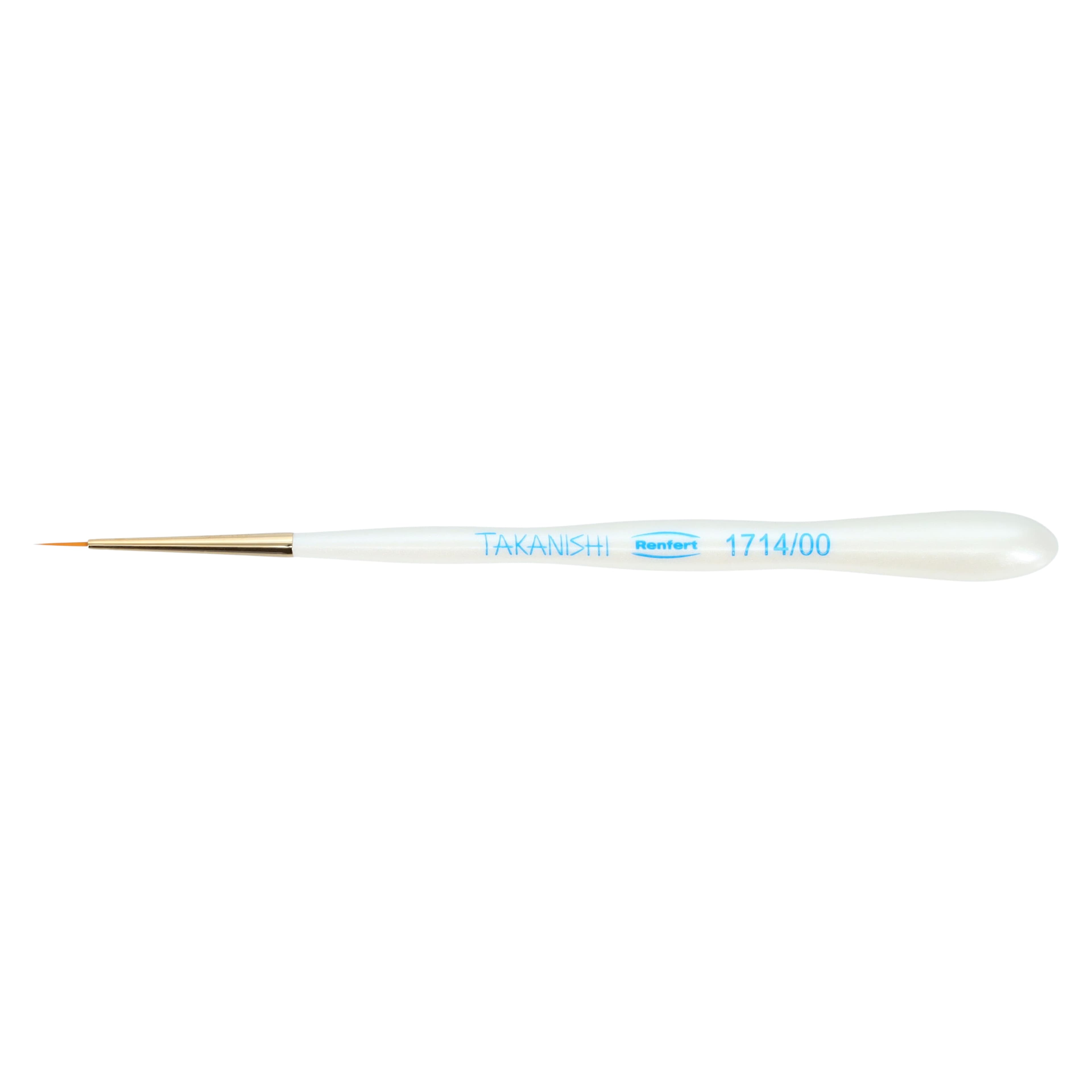 Renfert Takanishi Ceramist Brush, Size #2/0, Synthetic Bristle, 2/Pack, 17140120 thumbnail 2