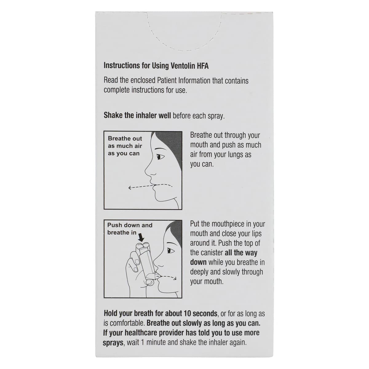 Ventolin HFA Inhalation Aerosol Inhaler, 18g thumbnail 2