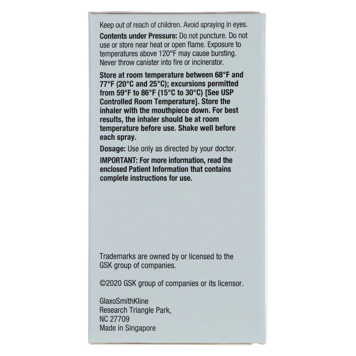Flovent HFA Aerosol Inhalation Aerosol 110mcg Inhaler 12gm thumbnail 3