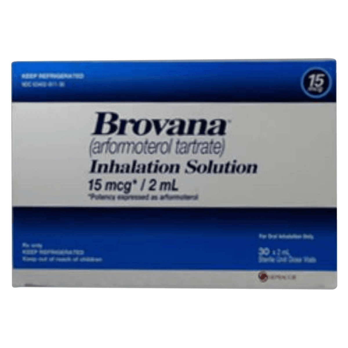 Brovana (Arformoterol Tartrate) Inhalation Solution 15 mcg/2 mL, 2 mL Vials, 30/Package - Brovana Inhal Sol 15mcg/2ml - Image 1
