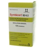 Symbicort 120 Inhalation Aerosol, 80/4.5 mcg, 10.2 g Inhaler (Each) - Symbicort 120 80/4.5Mcg INH - Image 1