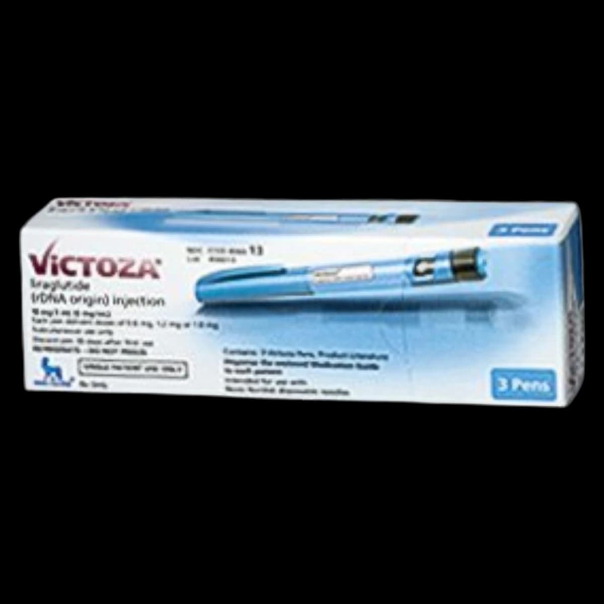 Victoza (Liraglutide) Injection 6 mg/mL Prefilled Pen, 3 mL, 2 Pens/Package - Victoza Insulin Inj MD Pen 3mL - Image 1