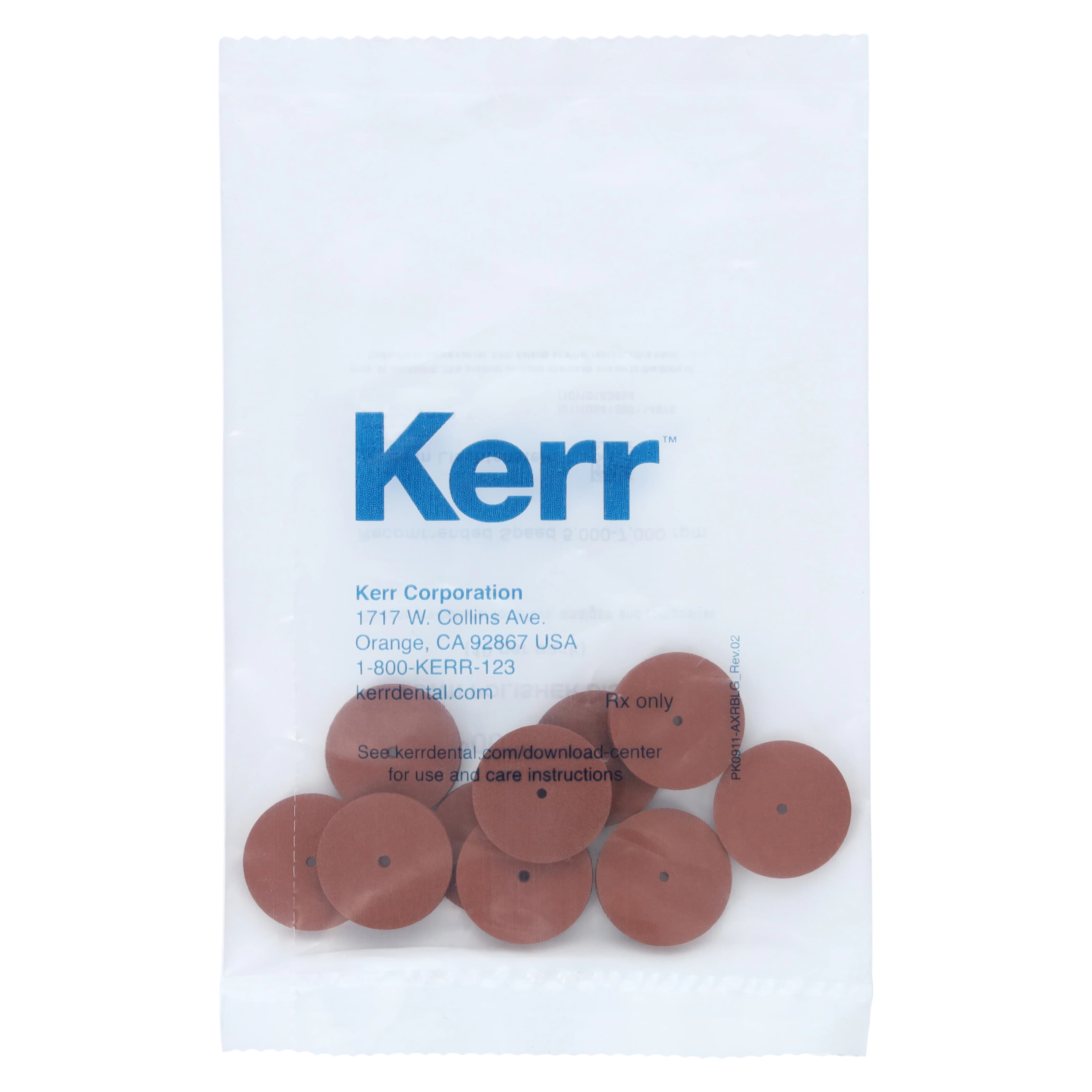 NTI Silicone Polisher, Brown, Large Disc #220, Unmounted, 10/Pk, P0001-220 - NTI&reg; Silicone Polishers - UM - Brown Large Disc #220 - Image 1