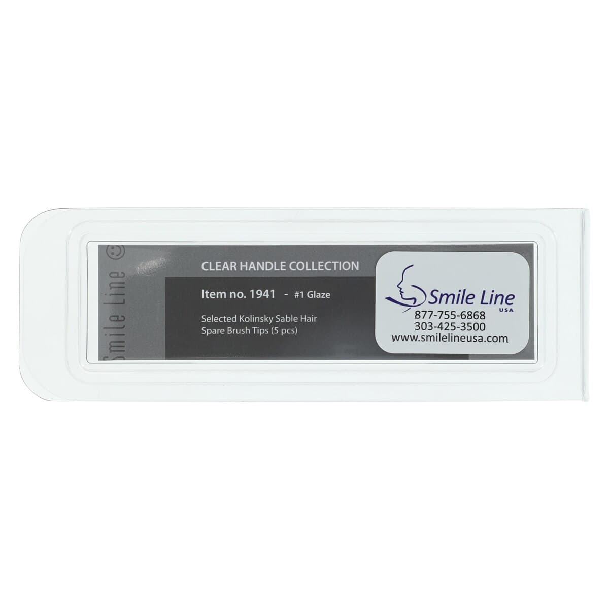 Smile Line USA Ceramist Brush Tip Refill #1, Clear Handle Spare Tips, 5/Package thumbnail 5