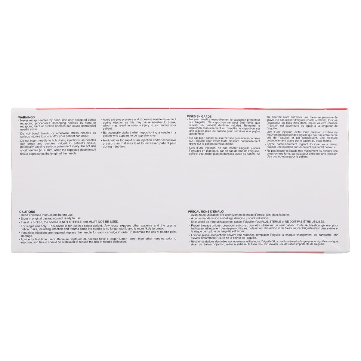 Septoject XL Dental Needles, 27 Gauge, Long (35mm), Plastic Hub, Sterile, 100/Box, 01-N1550 thumbnail 8