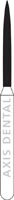 NTI Diamond Bur FG Medium Flame #863-010 (M863-010), 5/Pkg - NTI&reg; FG Diamonds - Medium - #863-010 (10.0) - Image 1