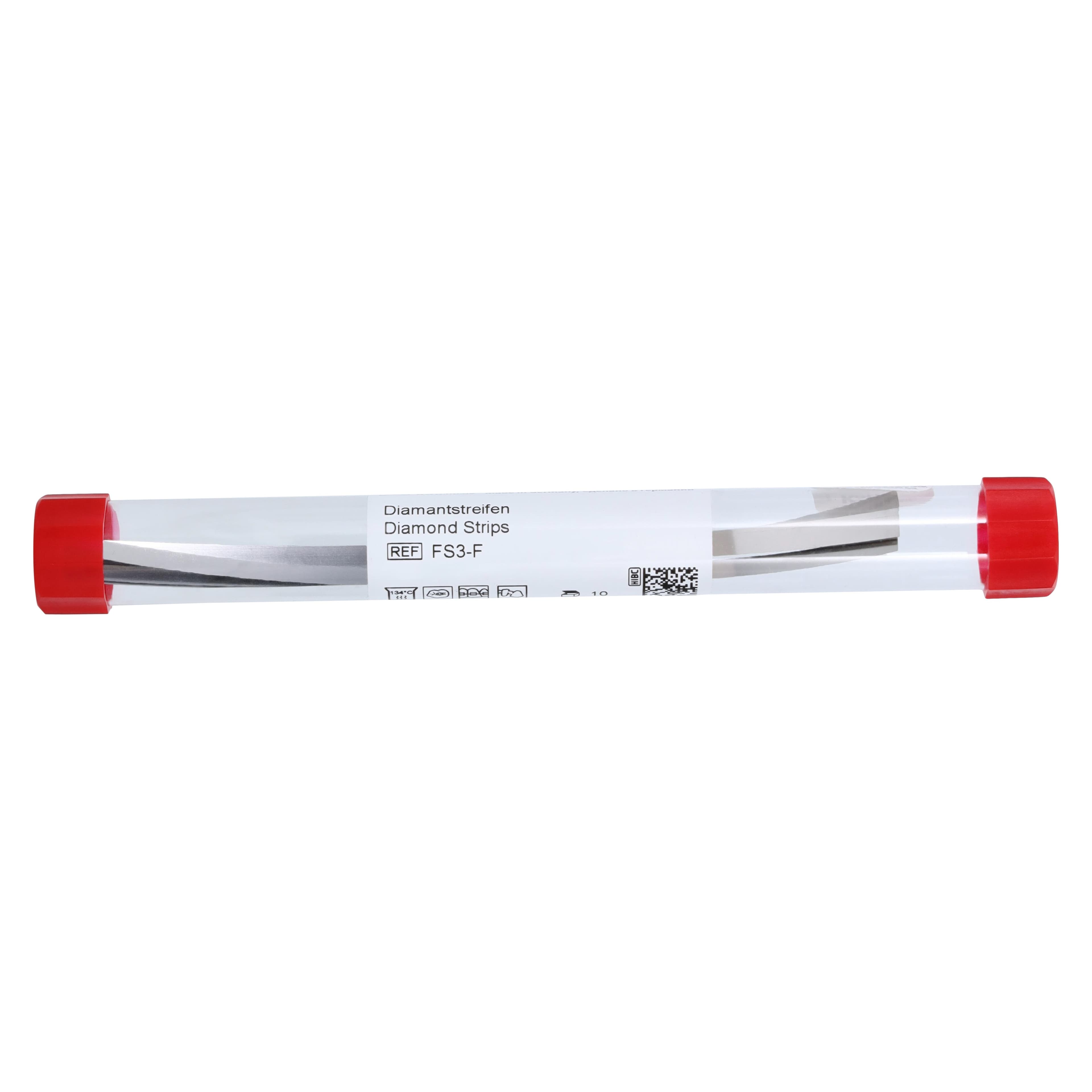 NTI Diamond Finishing Strips, Wide, 3.75 mm, Fine (Red), 0.08 mm Thick, Non-Serrated, 10/Pkg, FS3-F thumbnail 3