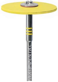 NTI CeraGlaze Polishing System, Superfine Yellow, Knife Edge, HP Shank, 25 mm, P30010, 1/Pk - CeraGlaze&reg; Polishing System - Superfine HP - Knife Edge #250 - Image 1