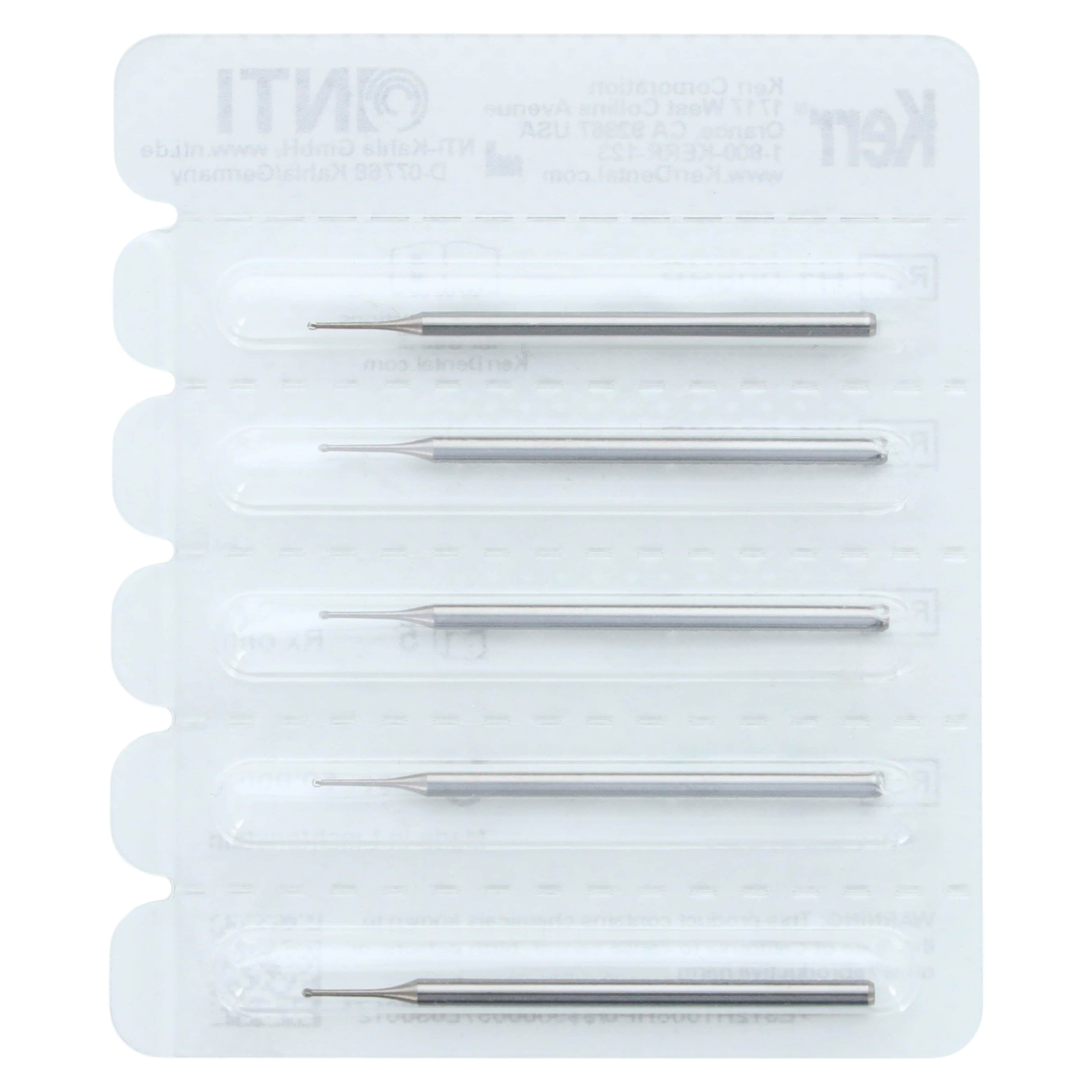 NTI #1 HP Carbide Bur, Round, 0.8 mm, Straight Handpiece, 5/Pk, H1-008HP thumbnail 4