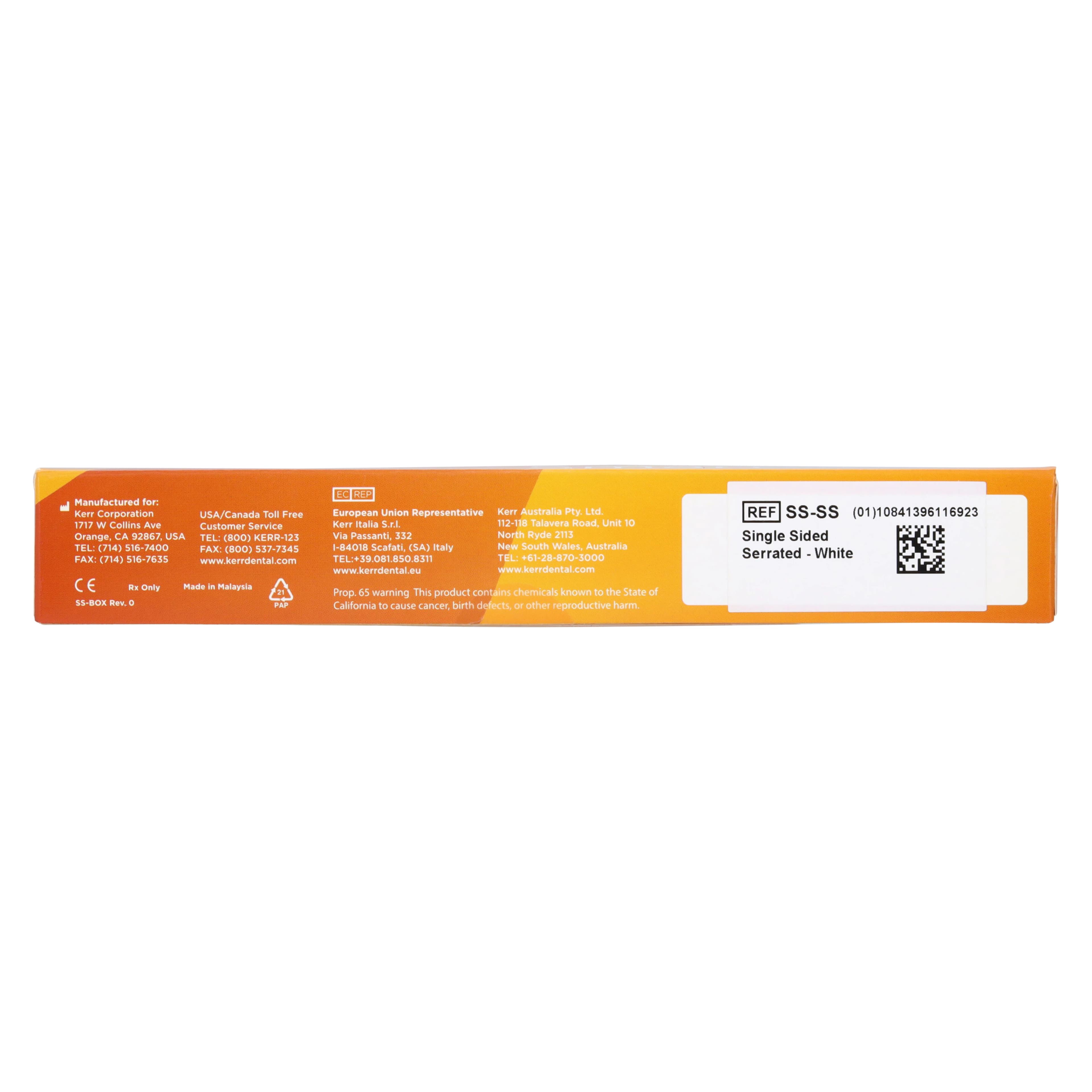 Kerr SmartStrip Finishing Strips, Serrated, Single-Sided, 0.05 mm, White, 10/Pk, SS-SS thumbnail 4