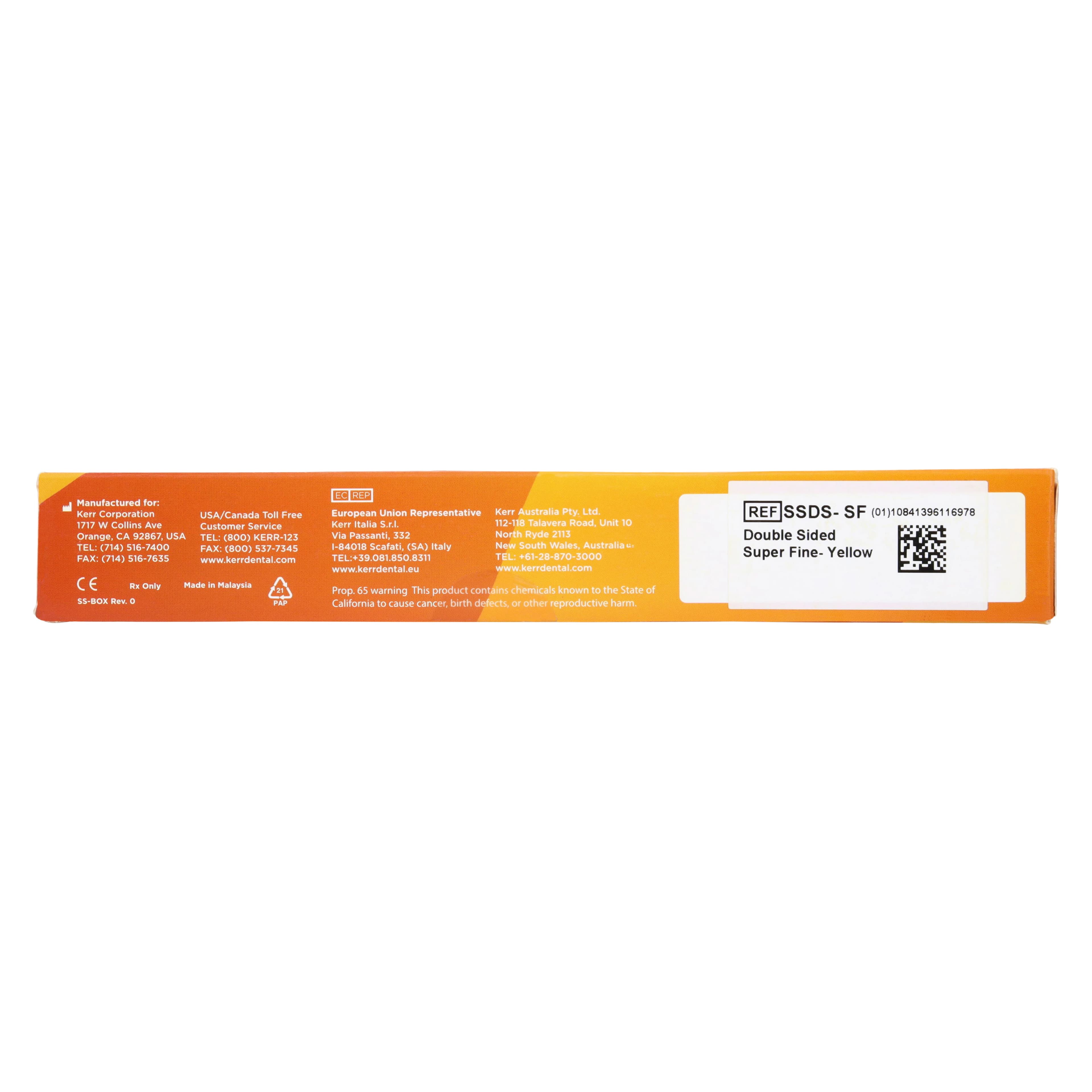 Kerr SmartStrip Finishing Strips, Double-Sided, Super Fine, 0.18mm, Yellow, 10/Pk, SSDS-SF thumbnail 4