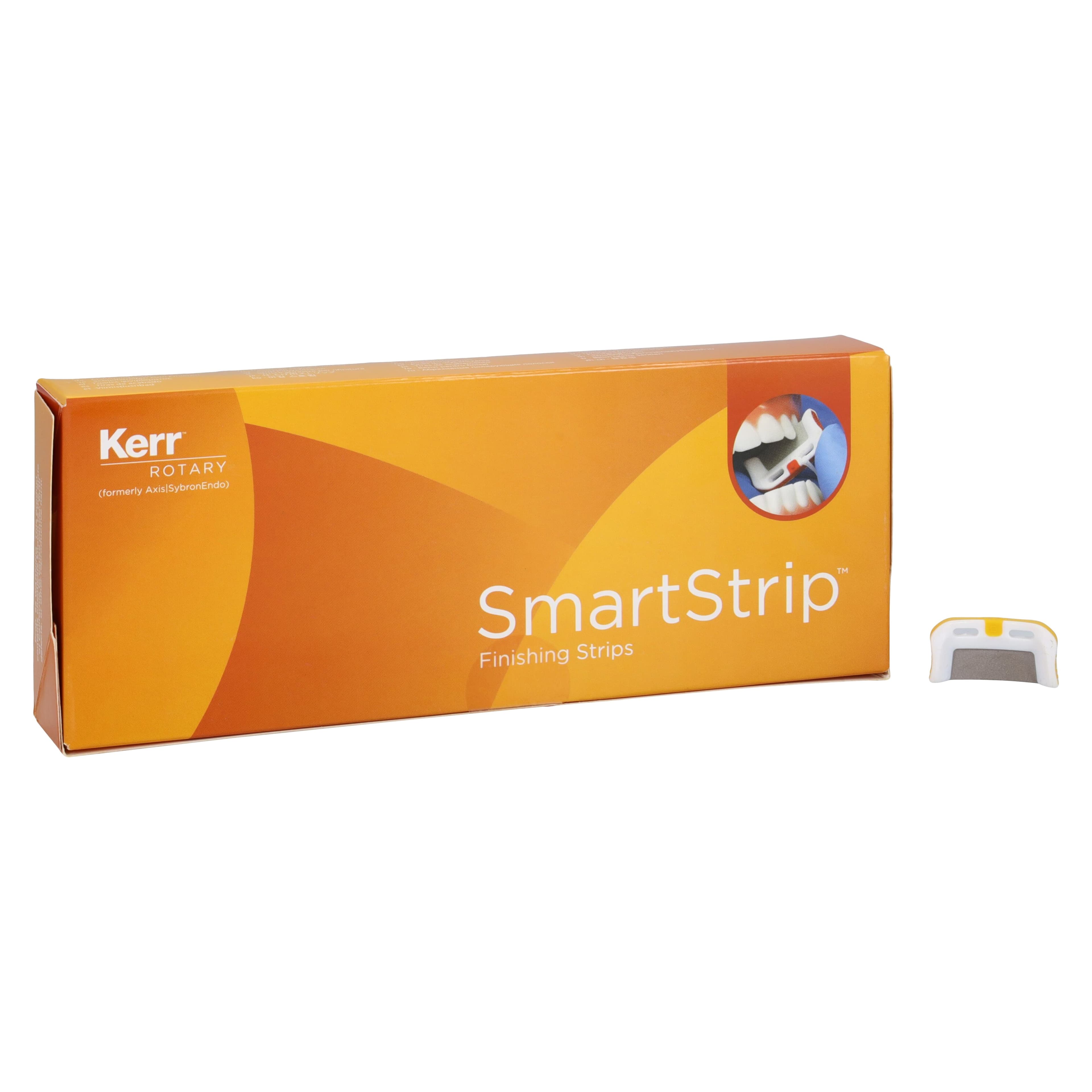 Kerr SmartStrip Finishing Strips, Curved Single-Sided, Super Fine 0.08mm, Yellow, 10/Pkg, SSC-SF thumbnail 2