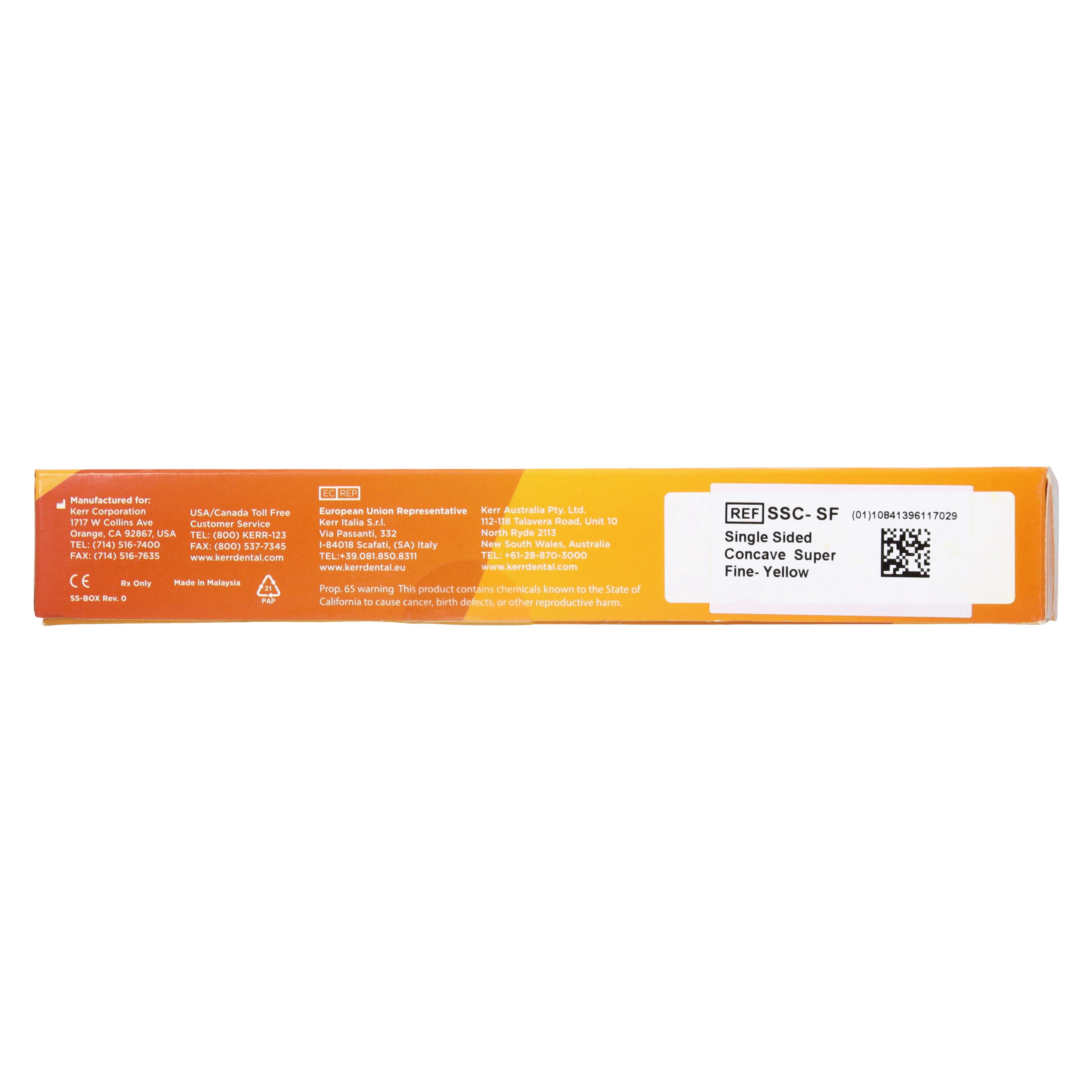 Kerr SmartStrip Finishing Strips, Curved Single-Sided, Super Fine 0.08mm, Yellow, 10/Pkg, SSC-SF thumbnail 5