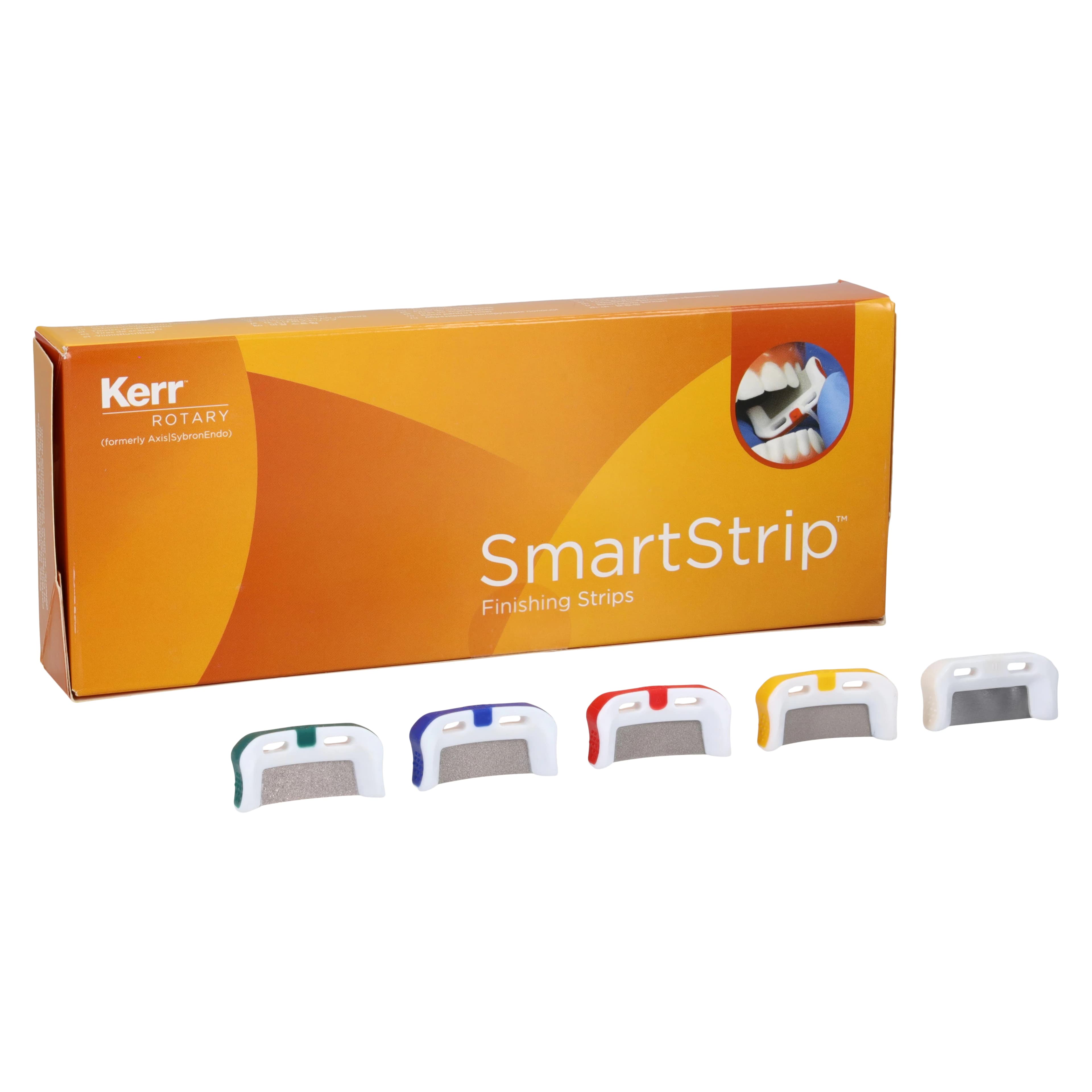 Kerr SmartStrip Finishing Strips, Curved Single-Sided, Assorted Grits (Serrated, Coarse, Medium, Fine, Superfine), 10/Pk, SSC-ASST thumbnail 2