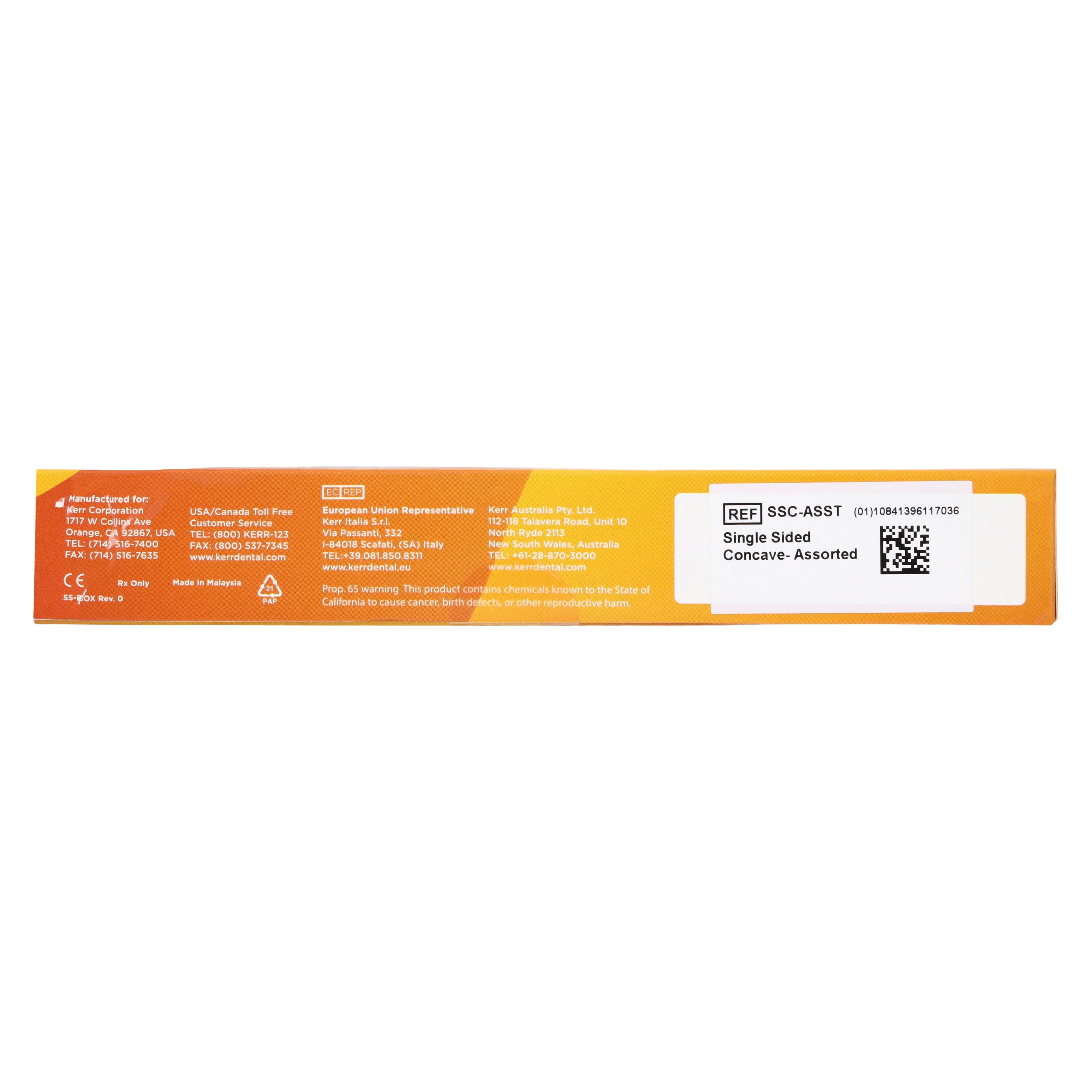 Kerr SmartStrip Finishing Strips, Curved Single-Sided, Assorted Grits (Serrated, Coarse, Medium, Fine, Superfine), 10/Pk, SSC-ASST thumbnail 4