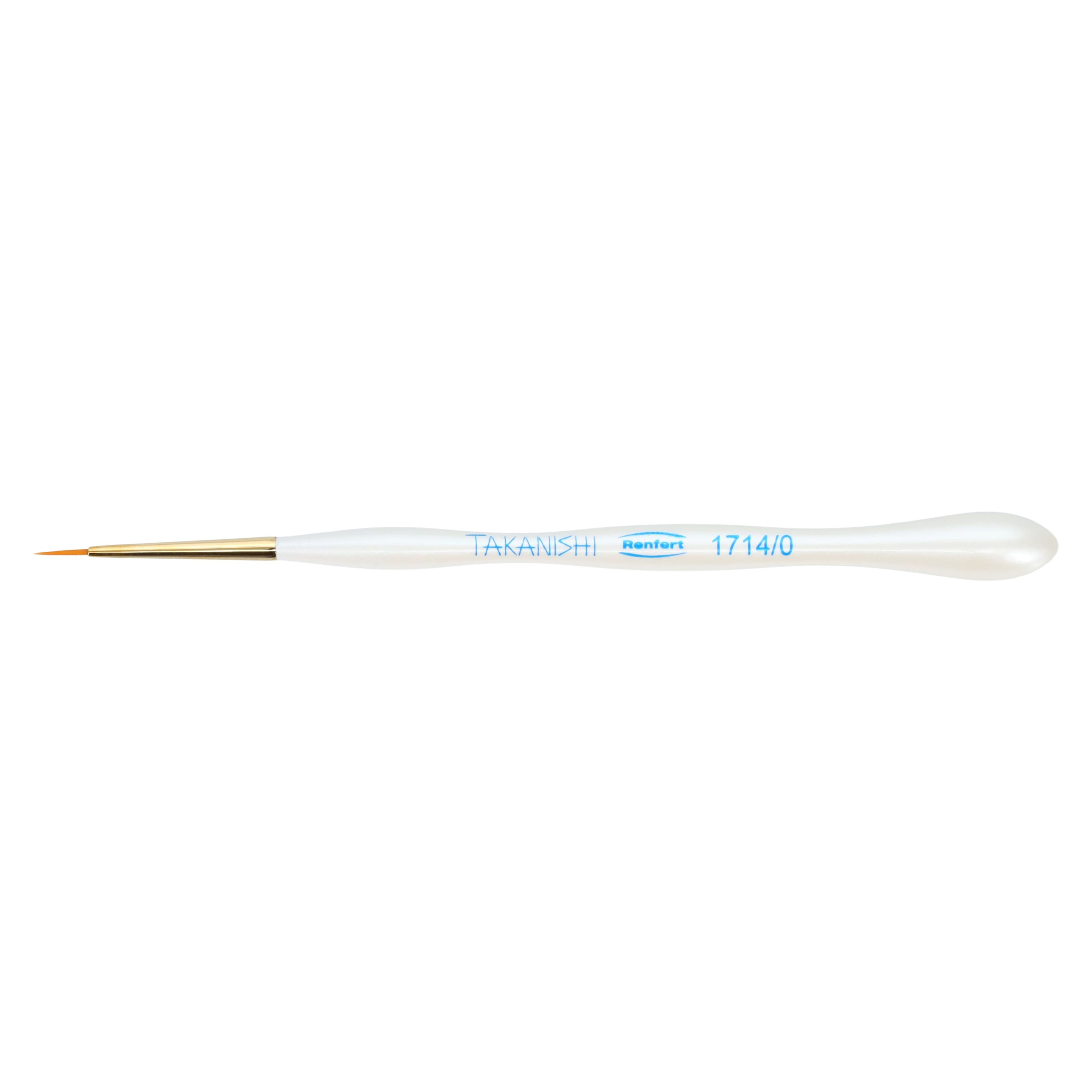 Renfert Takanishi Ceramist Brush, Size 1/0, Synthetic Bristle, 2/Pack, 17140110 thumbnail 2