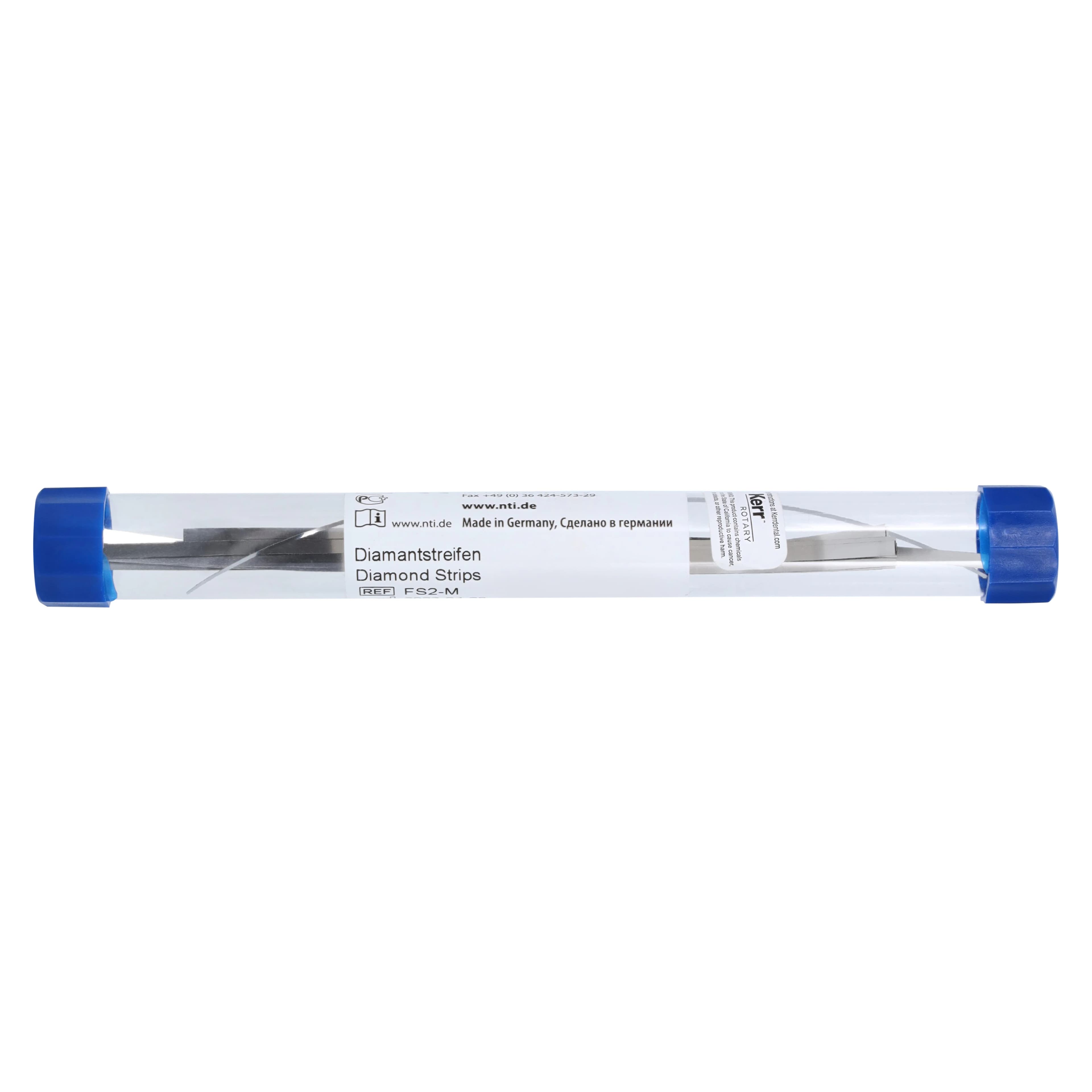 NTI Diamond Finishing Strips, Narrow, 2.5 mm Wide, Medium Grit (Blue), Non-Serrated, 10/Pk, FS2-M thumbnail 4