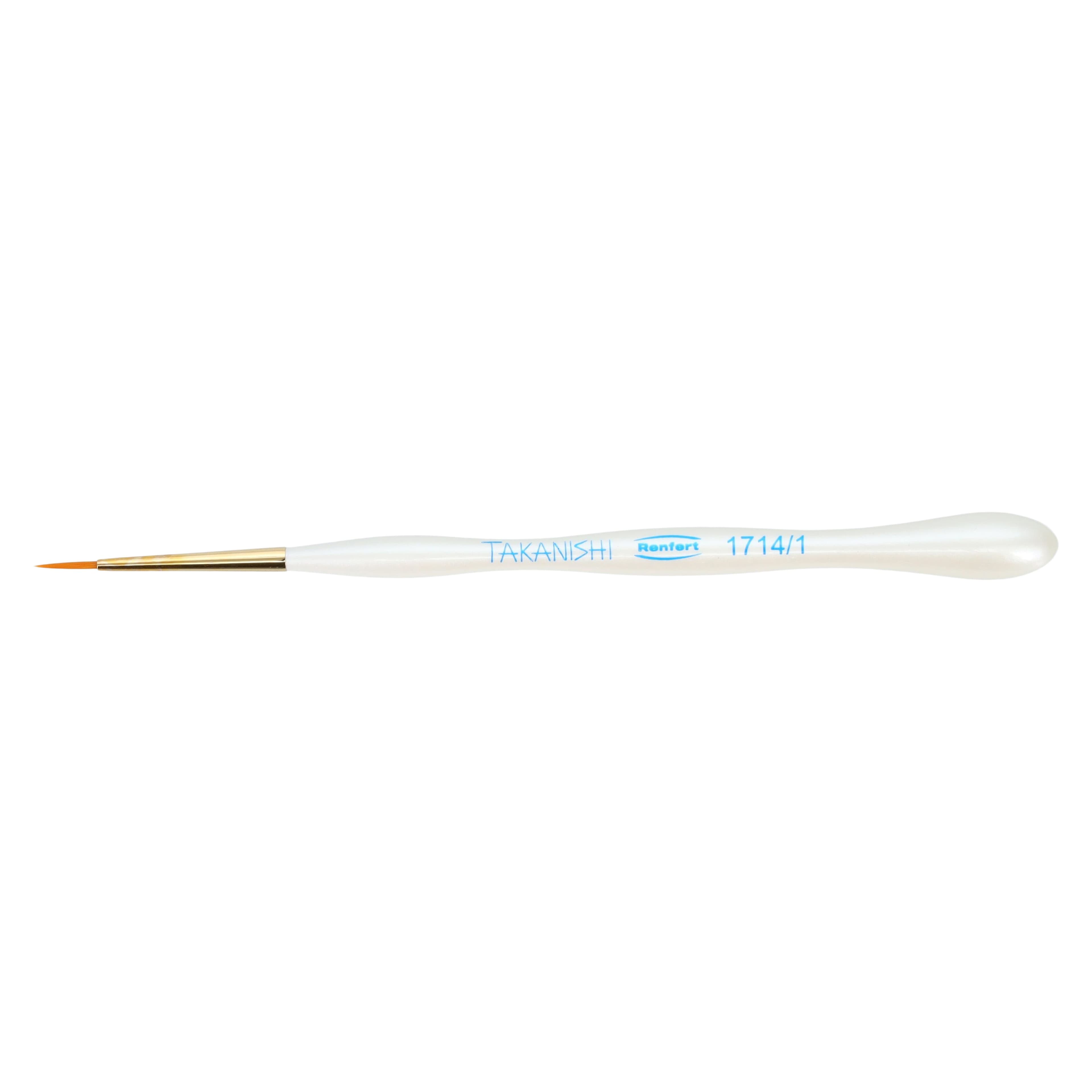 Renfert Takanishi Ceramist Brush, Size #1, Synthetic Bristle, 2/Pack, 17140001 thumbnail 2
