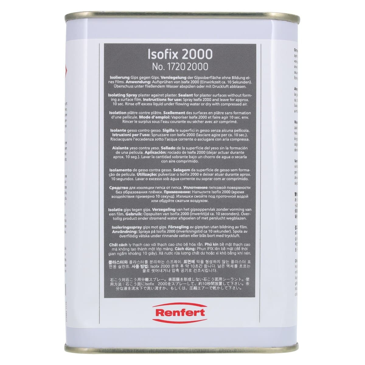 Renfert Isofix 2000 Separating Agent Refill Pack, 34 oz, 2/Package thumbnail 2