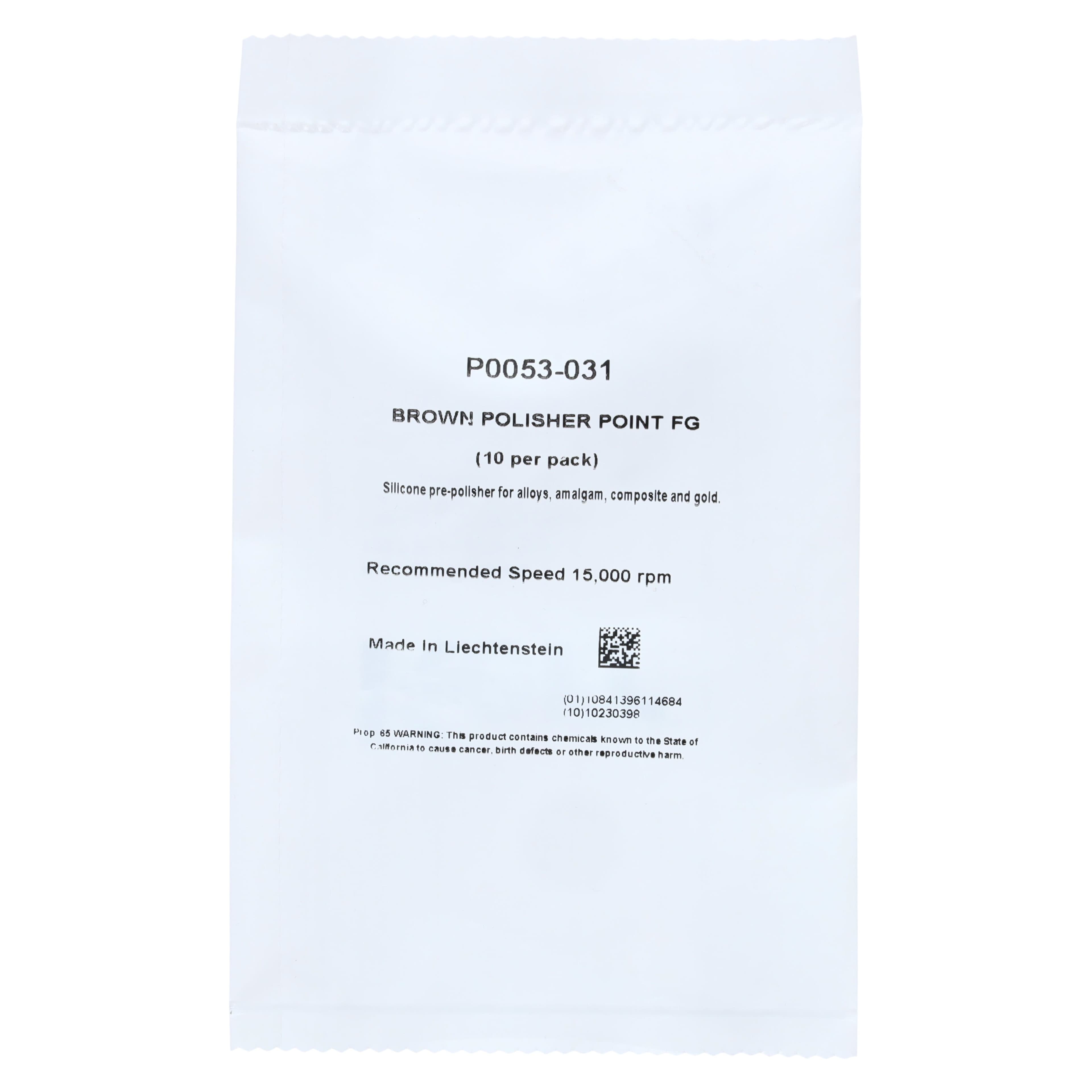 NTI Silicone Polisher, Brown, Flame Shape, FG, Size 031 (3.1 mm), Pack of 10, P0053-031 thumbnail 4