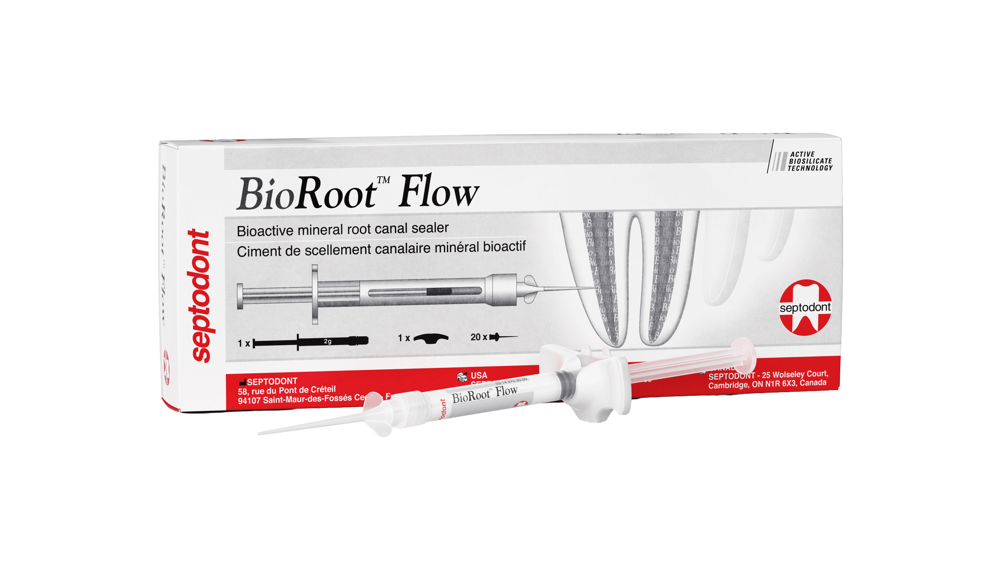 Septodont BioRoot Flow Bioceramic Root Canal Sealer, 2g Syringe, 01E0510 thumbnail 5